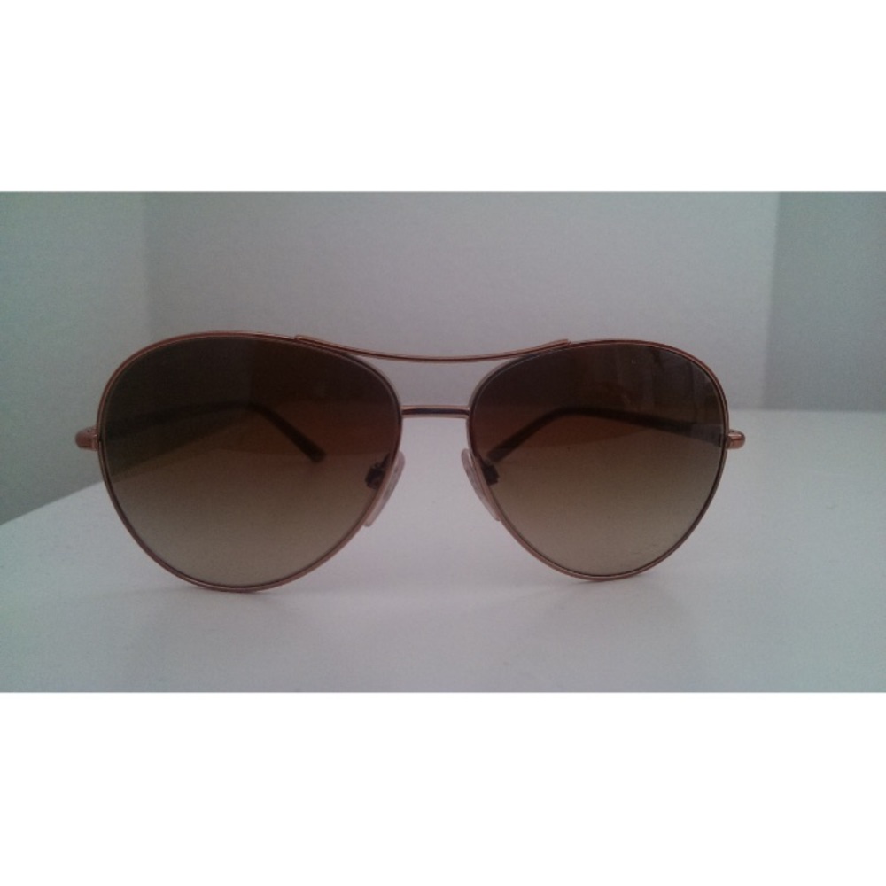 Burberry rosegold aviator sunglasses